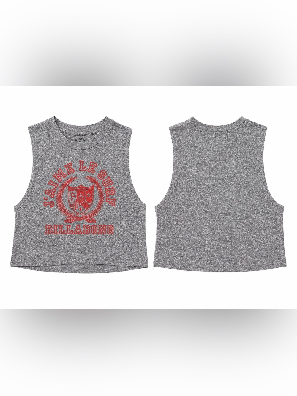 Billabong J’Aime Le Surf Cropped Muscle Tank Top